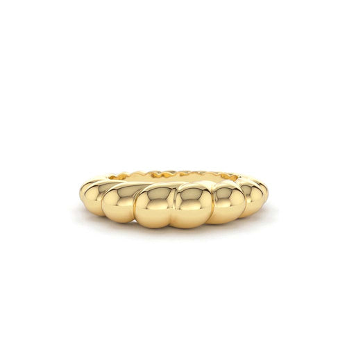 14K Chunky Twisted Dome Ring by Orlina Fine