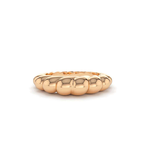 14K Chunky Twisted Dome Ring - view 2