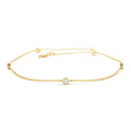 14K Diamond by The Yard Solitaire Bracelet by Orlina Fine