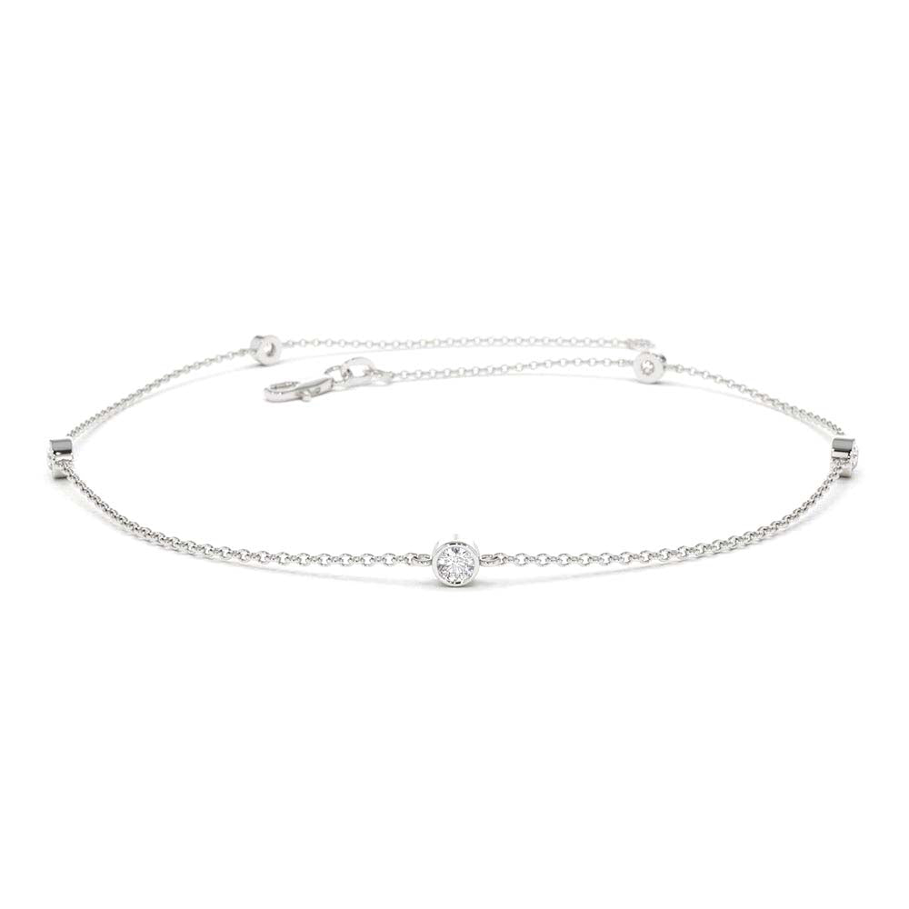 14K Diamond by The Yard Solitaire Bracelet - view 3