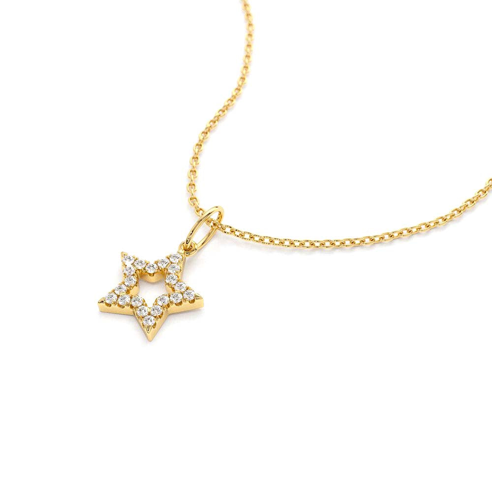 14K Super Star Diamond Layering Necklace - view 4