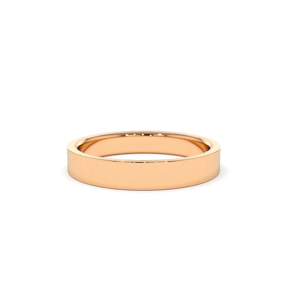 Platinum 3MM Flat Wedding Band - view 2