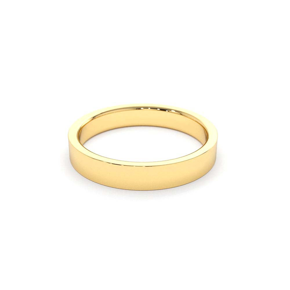 Platinum 3MM Flat Wedding Band - view 4