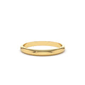 14K Classic Dome 2MM Band by Orlina Fine