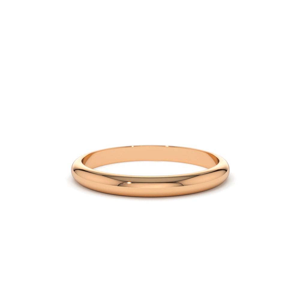 Platinum 2MM Dome Wedding Band - view 2