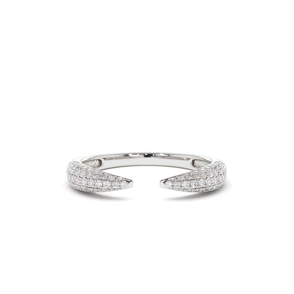14K Diamond Claw Ring - view 3