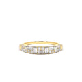 14K Baguette Diamond Stacking Ring by Orlina Fine