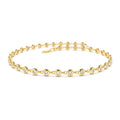 14K Gold Bezel Setting Diamond Tennis Bracelet by Orlina Fine