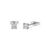 14K Prong Setting Round Diamond Studs - view 3