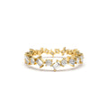 14K Baguette and Round Diamond Full Eternity Ring by Orlina Fine