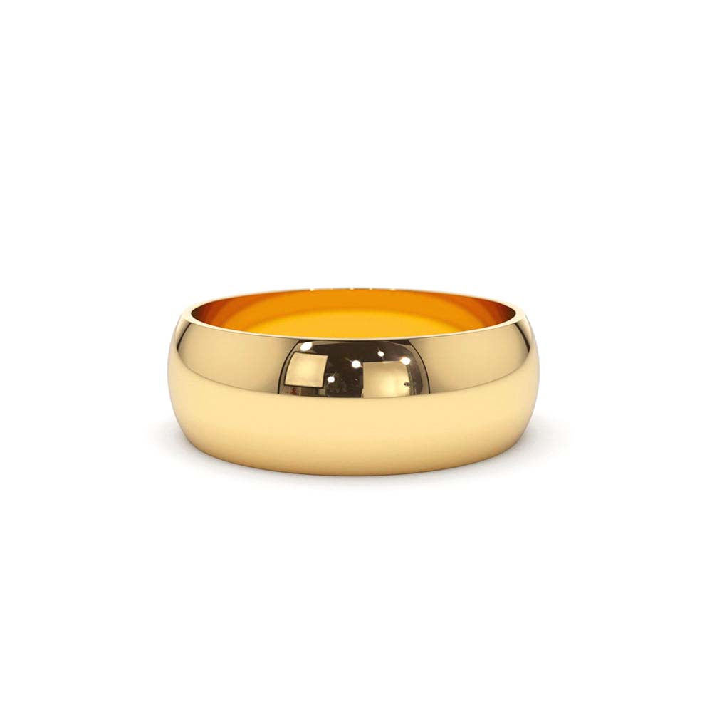 14K Classic 6MM Dome Wedding Ring by Orlina Fine