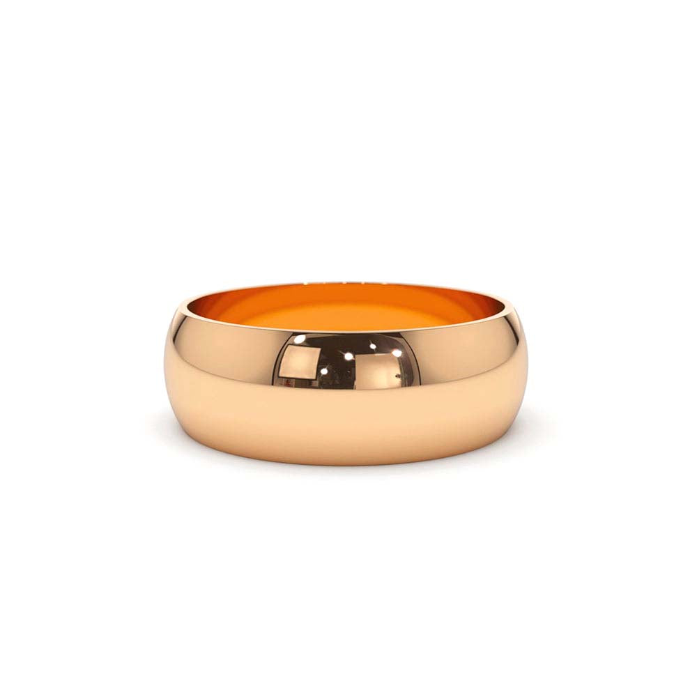 14K Classic 6MM Dome Wedding Ring - view 2