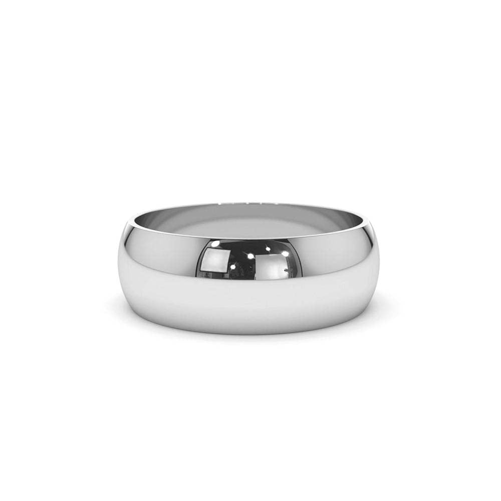 14K Classic 6MM Dome Wedding Ring - view 3