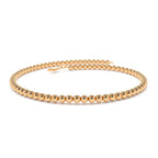 14K 2.5MM Beaded Bracelet - view 2