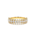 14K Half Eternity Round Diamond Spike Ring by Orlina Fine