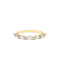 14K Marquise Cut Diamond Anniversary Band by Orlina Fine