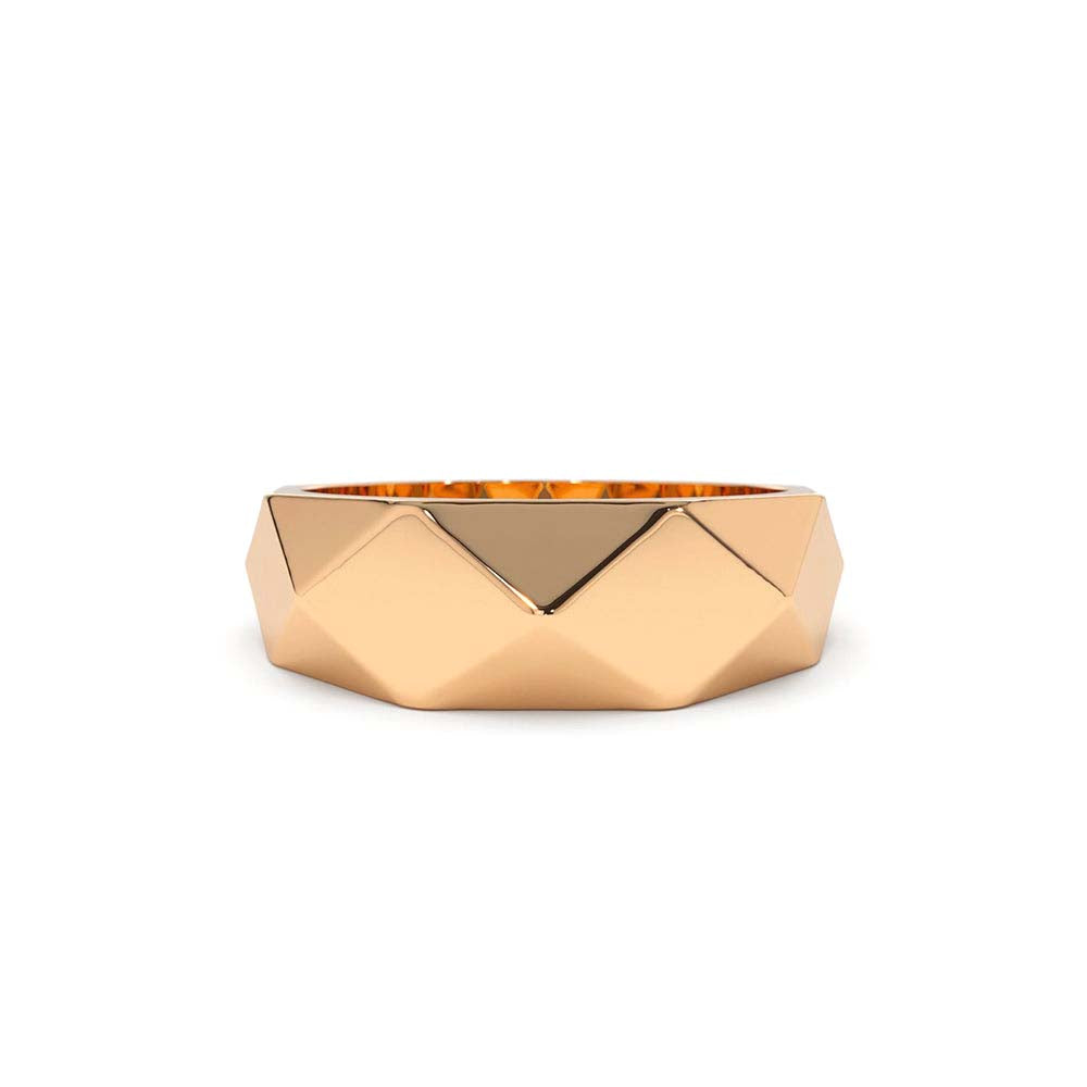 14K Pattern Bold Statement Ring - view 2