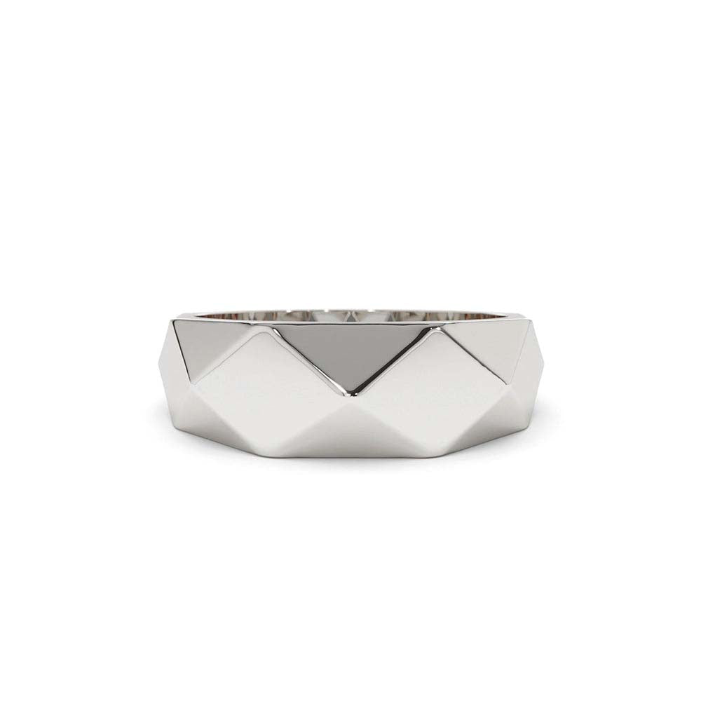 14K Pattern Bold Statement Ring - view 3
