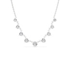 14K 1.05 CTW Solitaire Diamond Graduating Necklace - view 3