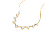 14K 1.05 CTW Solitaire Diamond Graduating Necklace - view 4