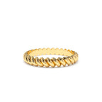 14K 2MM Twisted Rope Ring by Orlina Fine