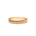14K 2MM Twisted Rope Ring - view 2