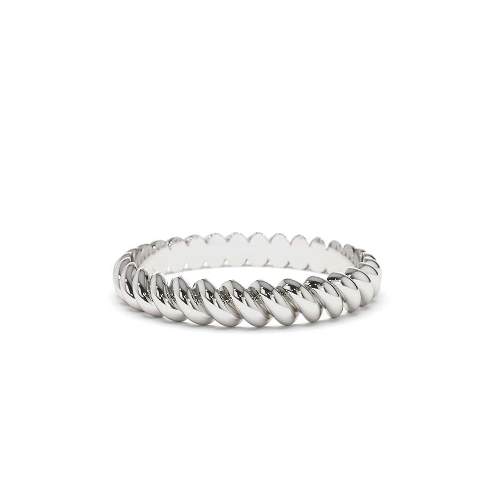 14K 2MM Twisted Rope Ring - view 3