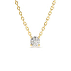 0.50 - 1.00 CTW 14K Four Prong Round Diamond Lab Grown Solitaire Necklace - view 2