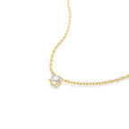 0.50 - 1.00 CTW 14K Four Prong Round Diamond Lab Grown Solitaire Necklace - view 5