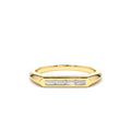 14K Unique Baguette Stackable Ring by Orlina Fine