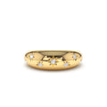 14K 6MM Dome Star Setting Diamond Ring by Orlina Fine