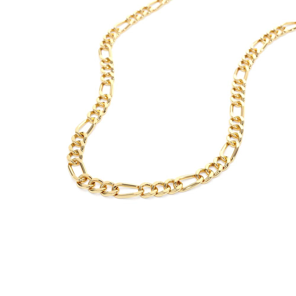 14K Gold 3MM Figaro Chain Necklace - view 2
