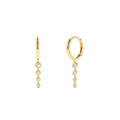 14K Dangling Diamond Drop Earrings by Orlina Fine