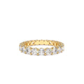 14K Basket Setting Full Eternity Diamond Ring 2.25ctw by Orlina Fine
