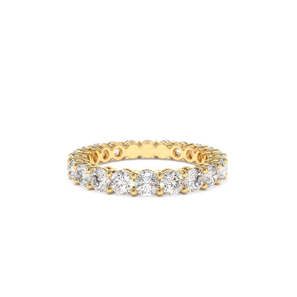 14K Basket Setting Full Eternity Diamond Ring 2.25ctw by Orlina Fine