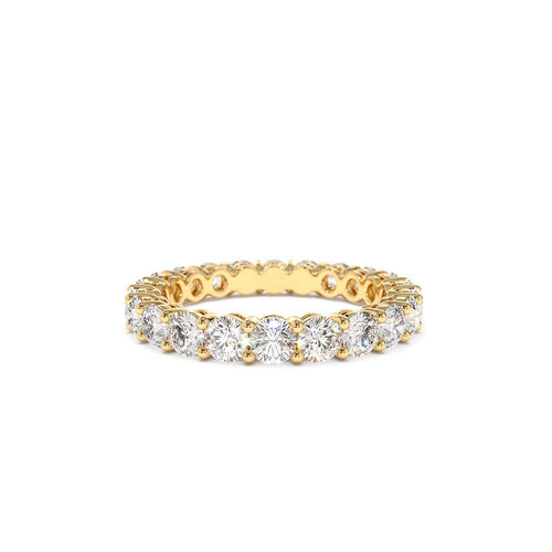 14K Basket Setting Full Eternity Diamond Ring 2.25ctw by Orlina Fine