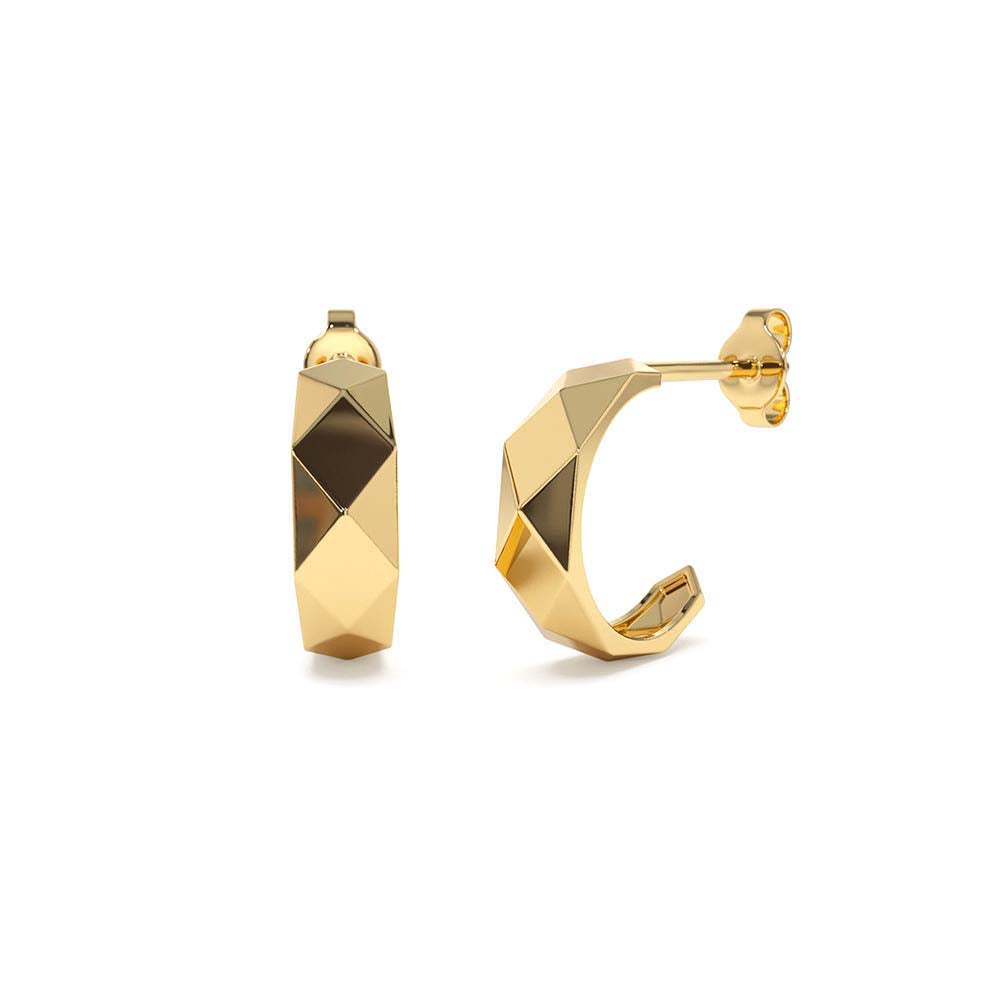 14K Gold Statement Earring by Orlina Fine