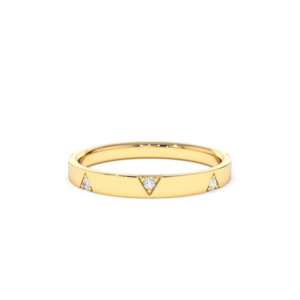 14K Unique Diamond Full Eternity Ring by Orlina Fine
