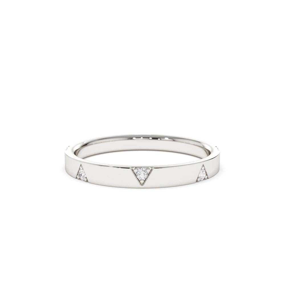14K Unique Diamond Full Eternity Ring - view 3