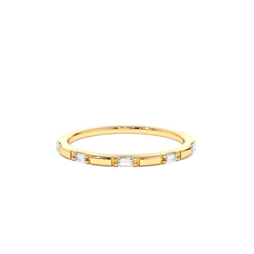 14K Baguette Diamond Dainty Full Eternity by Orlina Fine