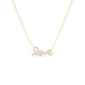 14K Gold Diamond Love Necklace by Orlina Fine