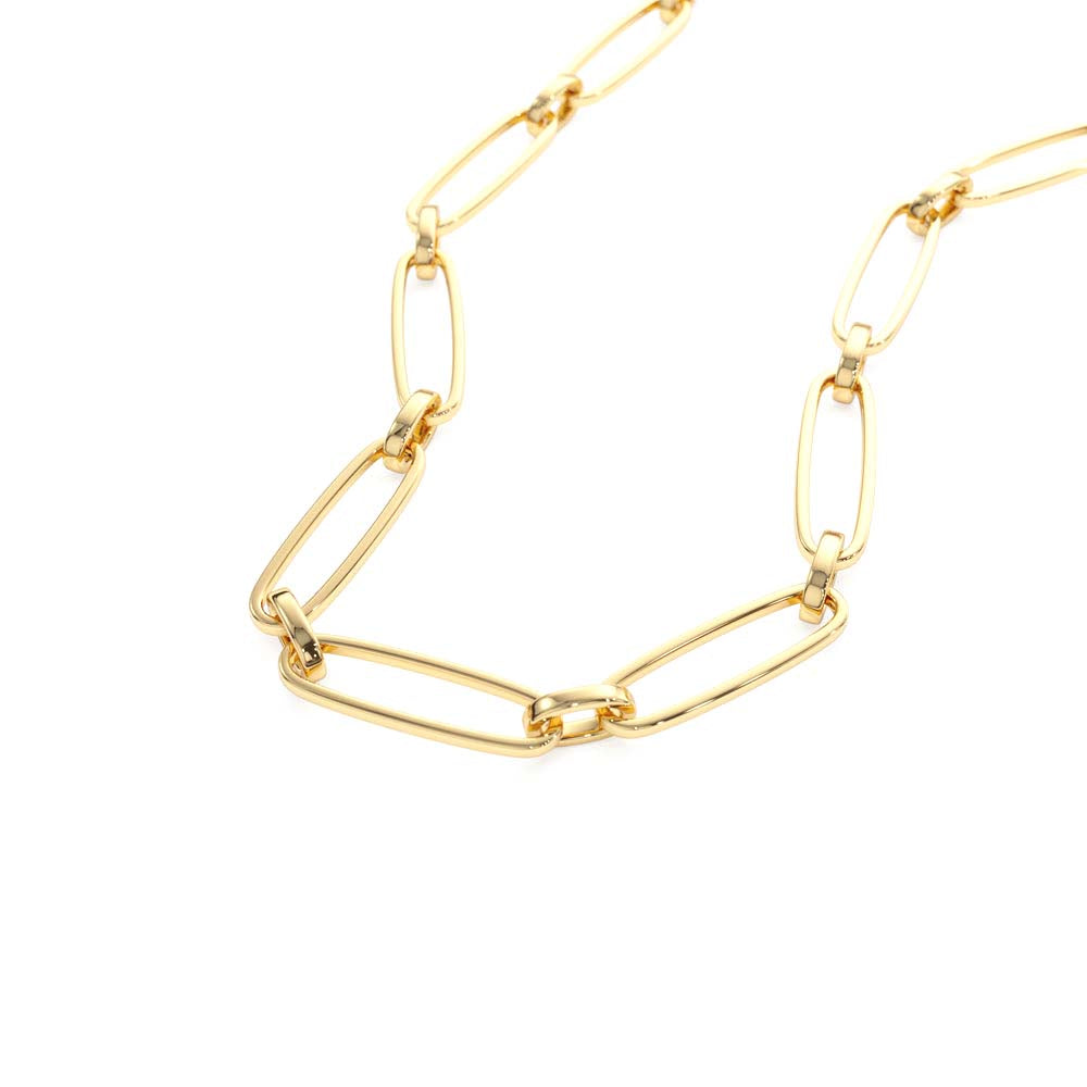 14K Oval Link Chain Necklace - view 2