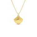 14K Shell Charm Necklace by Orlina Fine