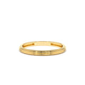 14K Unique Multi Lined 2MM Gold Ring by Orlina Fine
