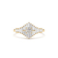 14K Art Deco Inspired Baguette Diamond Ring by Orlina Fine