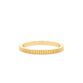 1.5MM Ribbed Ring in 14K Gold by Orlina Fine