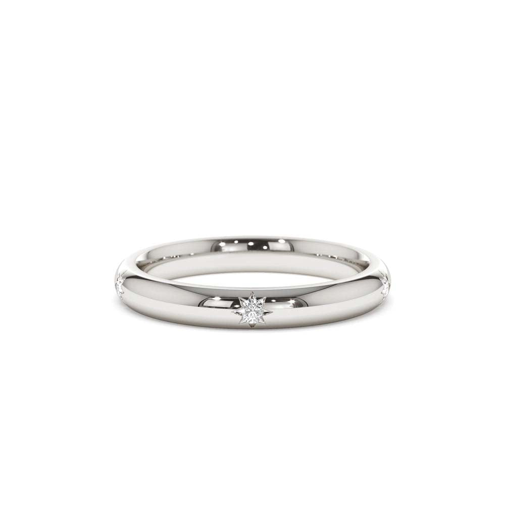 Star Setting Full Eternity Diamond Ring in 14K - view 3