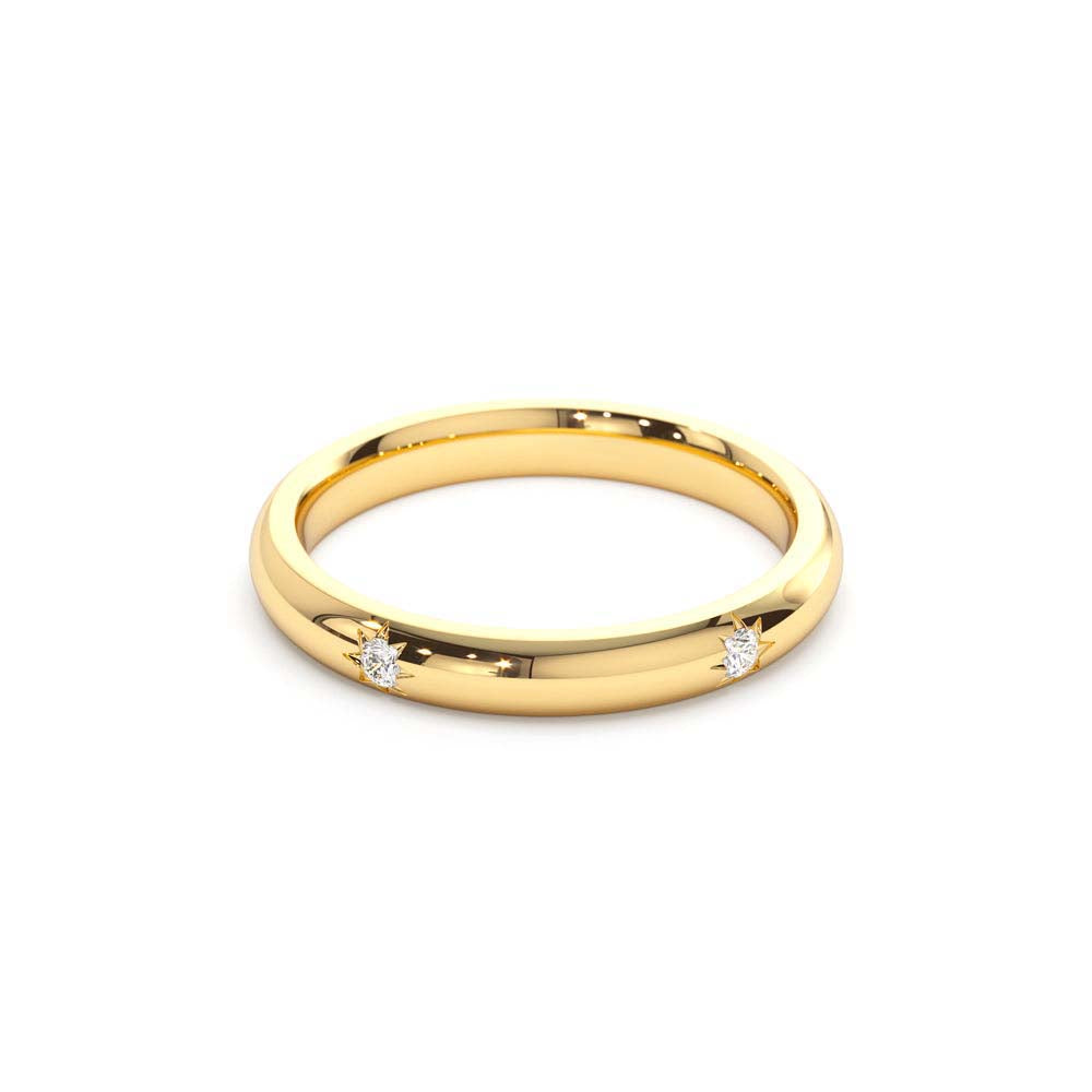 Star Setting Full Eternity Diamond Ring in 14K - view 4