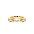 14K Star Setting 5 Stone Diamond Ring by Orlina Fine