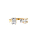 14K Floating Diamond Baguette Cut Diamond Ring by Orlina Fine